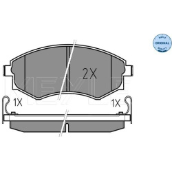 stabdžių trinkelių rinkinys, diskinis stabdys <small>MEYLE-ORIGINAL: True to OE.</small>