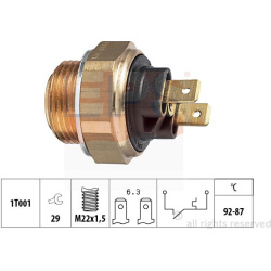  temperatūros jungiklis, radiatoriaus ventiliatorius <small>Made in Italy - OE Equivalent</small>