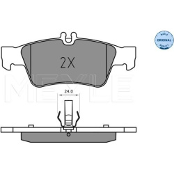  stabdžių trinkelių rinkinys, diskinis stabdys <small>MEYLE-ORIGINAL: True to OE.</small>