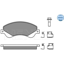  stabdžių trinkelių rinkinys, diskinis stabdys <small>MEYLE-ORIGINAL: True to OE.</small>