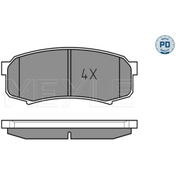  stabdžių trinkelių rinkinys, diskinis stabdys <small>MEYLE-PD: Advanced performance and design.</small>