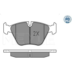  stabdžių trinkelių rinkinys, diskinis stabdys <small>MEYLE-PD: Advanced performance and design.</small>