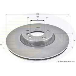  stabdžių diskas (1vnt) <small>COATED</small>
