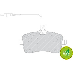  stabdžių trinkelių rinkinys, diskinis stabdys <small>PREMIER ECO FRICTION</small>