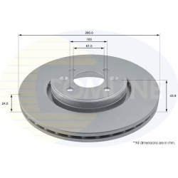  stabdžių diskas (1vnt) <small>COATED</small>
