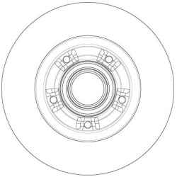  stabdžių diskas (1vnt) <small>TRW SINGLE</small>