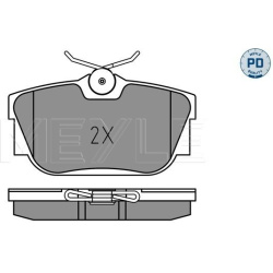  stabdžių trinkelių rinkinys, diskinis stabdys <small>MEYLE-PD: Advanced performance and design.</small>