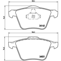  stabdžių trinkelių rinkinys, diskinis stabdys <small>PRIME LINE</small>