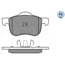  stabdžių trinkelių rinkinys, diskinis stabdys <small>MEYLE-PD: Advanced performance and design.</small>