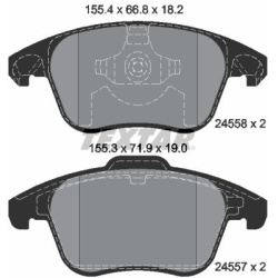  stabdžių trinkelių rinkinys, diskinis stabdys <small>Q+</small>