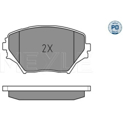  stabdžių trinkelių rinkinys, diskinis stabdys <small>MEYLE-PD: Advanced performance and design.</small>