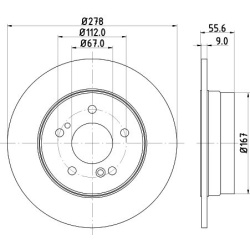  stabdžių diskas (1vnt)
