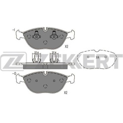  stabdžių trinkelių rinkinys, diskinis stabdys <small>COTEC</small>