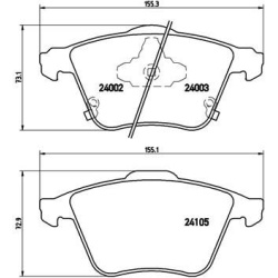  stabdžių trinkelių rinkinys, diskinis stabdys <small>PRIME LINE</small>