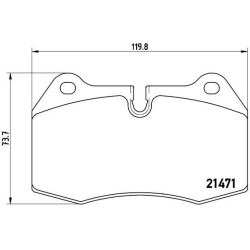  stabdžių trinkelių rinkinys, diskinis stabdys <small>PRIME LINE</small>