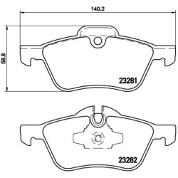  stabdžių trinkelių rinkinys, diskinis stabdys <small>PRIME LINE</small>