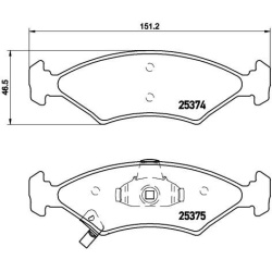  stabdžių trinkelių rinkinys, diskinis stabdys <small>PRIME LINE</small>