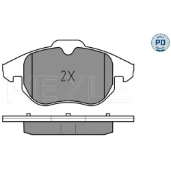  stabdžių trinkelių rinkinys, diskinis stabdys <small>MEYLE-PD: Advanced performance and design.</small>