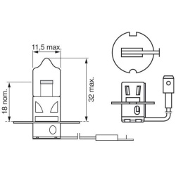  lemputė, priekinis žibintas <small>Pure Light WS</small>