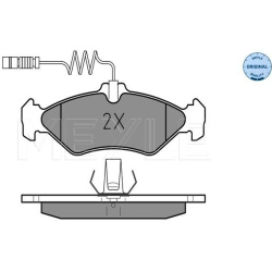  stabdžių trinkelių rinkinys, diskinis stabdys <small>MEYLE-ORIGINAL: True to OE.</small>