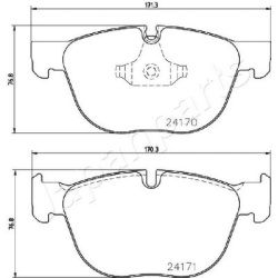  stabdžių trinkelių rinkinys, diskinis stabdys