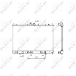  radiatorius, variklio aušinimas <small>EASY FIT</small>