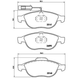  stabdžių trinkelių rinkinys, diskinis stabdys <small>PRIME LINE</small>
