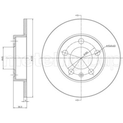  stabdžių diskas (1vnt)