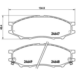  stabdžių trinkelių rinkinys, diskinis stabdys <small>PRIME LINE</small>