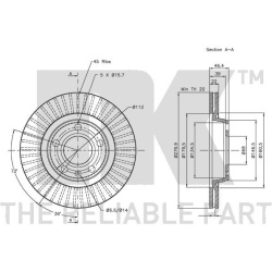  stabdžių diskas (1vnt)