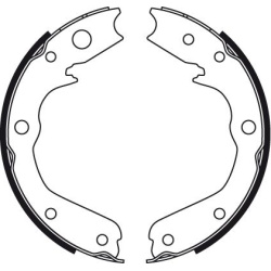  stabdžių trinkelių komplektas, stovėjimo stabdis