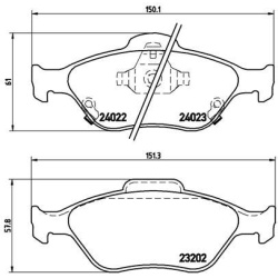  stabdžių trinkelių rinkinys, diskinis stabdys <small>PRIME LINE</small>
