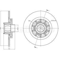  stabdžių diskas (1vnt)