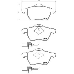  stabdžių trinkelių rinkinys, diskinis stabdys <small>XTRA LINE</small>