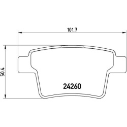  stabdžių trinkelių rinkinys, diskinis stabdys <small>PRIME LINE</small>