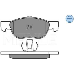  stabdžių trinkelių rinkinys, diskinis stabdys <small>MEYLE-ORIGINAL: True to OE.</small>