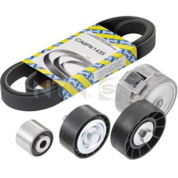  V formos rumbuotas diržas, komplektas