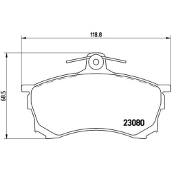  stabdžių trinkelių rinkinys, diskinis stabdys <small>PRIME LINE</small>