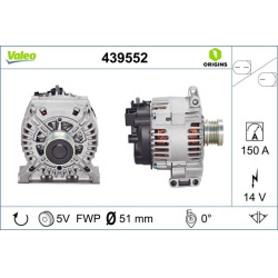  kintamosios srovės generatorius <small>VALEO ORIGINS NEW OE TECHNOLOGY</small>