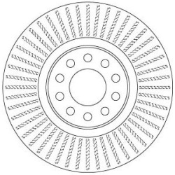  stabdžių diskas (1vnt) <small>TRW SINGLE</small>
