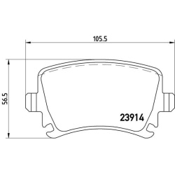  stabdžių trinkelių rinkinys, diskinis stabdys <small>XTRA LINE</small>