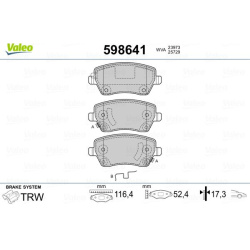  stabdžių trinkelių rinkinys, diskinis stabdys