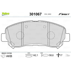  stabdžių trinkelių rinkinys, diskinis stabdys <small>ESSENTIAL</small>