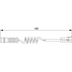  įspėjimo kontaktas, stabdžių trinkelių susidėvėjimas