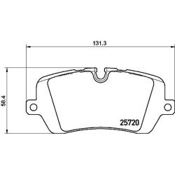  stabdžių trinkelių rinkinys, diskinis stabdys <small>PRIME LINE</small>
