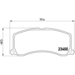  stabdžių trinkelių rinkinys, diskinis stabdys <small>PRIME LINE</small>
