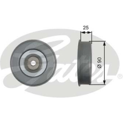  įtempiklio skriemulys, V formos rumbuotas diržas <small>DriveAlign™</small>