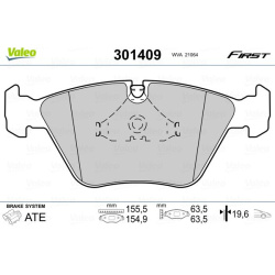  stabdžių trinkelių rinkinys, diskinis stabdys <small>ESSENTIAL</small>