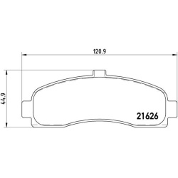  stabdžių trinkelių rinkinys, diskinis stabdys <small>PRIME LINE</small>