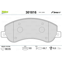  stabdžių trinkelių rinkinys, diskinis stabdys <small>ESSENTIAL</small>